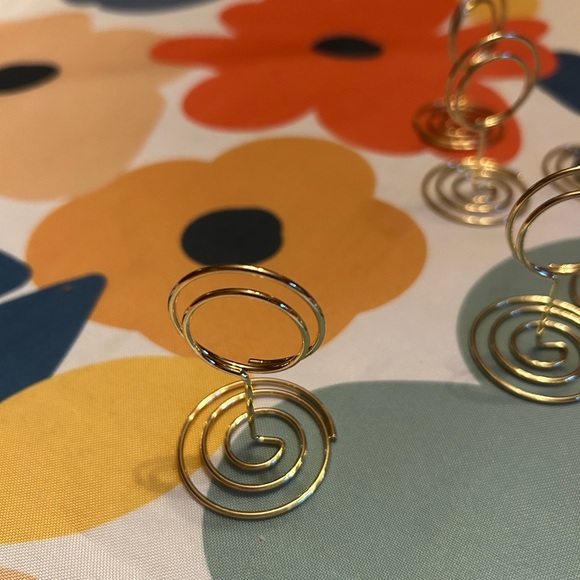 13 goldtone place card holders. I use them on my charcuterie to identify items. - Picture 3 of 4